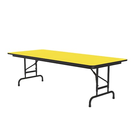 Correll CFA Adjustable HPL Folding Tables 30x72 Yellow CFA3072PX-38